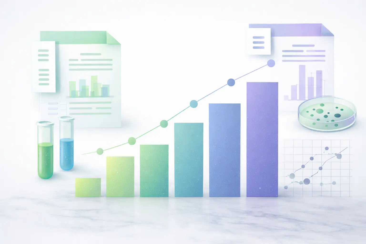 Chart showing clinical research studies on natural supplements for anxiety with evidence levels